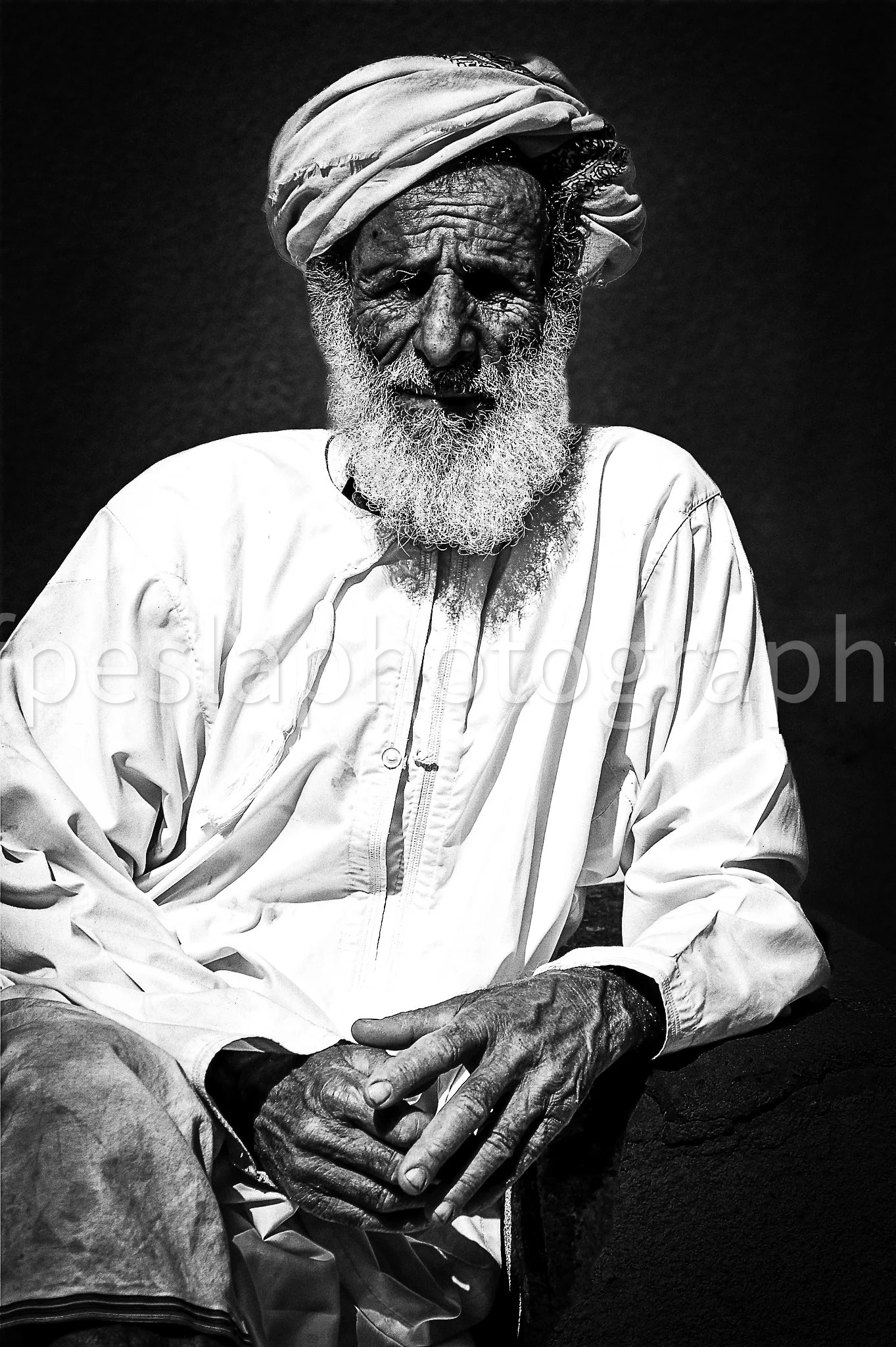 Homme à la tunique blanche. Oman