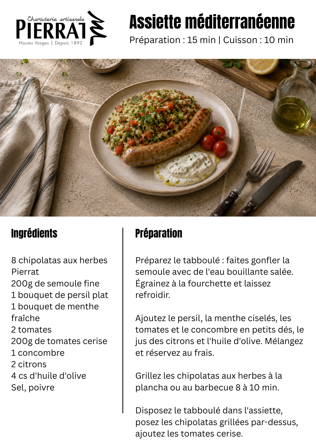Assiette méditerranéenne