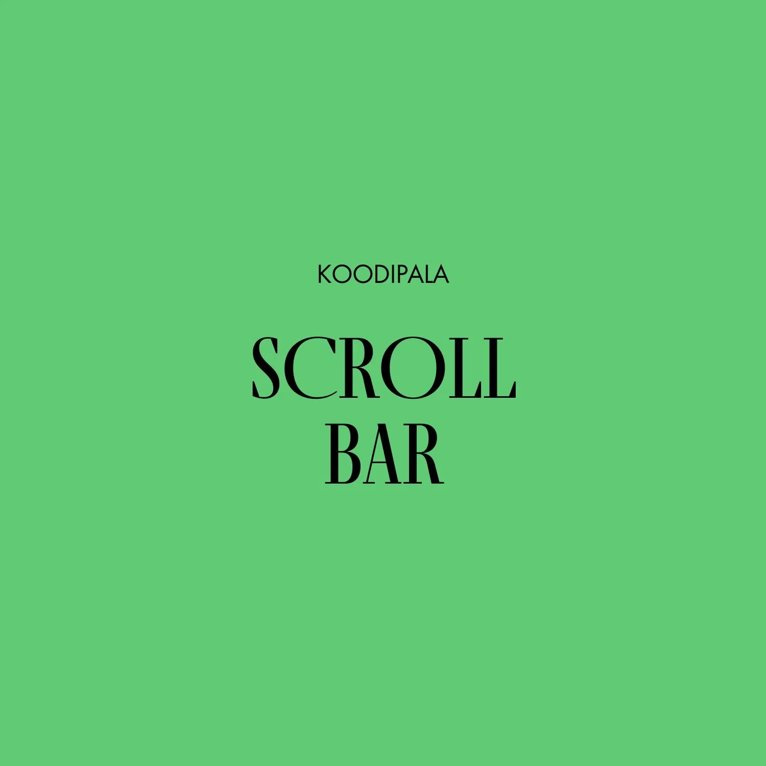 Scroll Bar – muokkaa vierityspalkki (CSS-koodipala Squarespaceen)