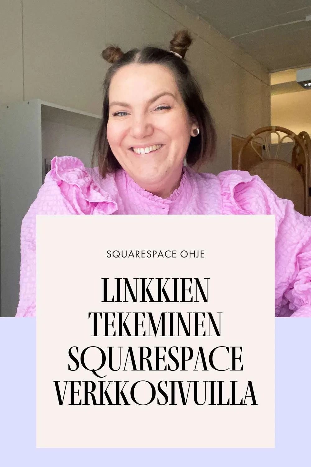 Taru Salokankaan ohjeistus linkkien tekemiseen Squarespacessa