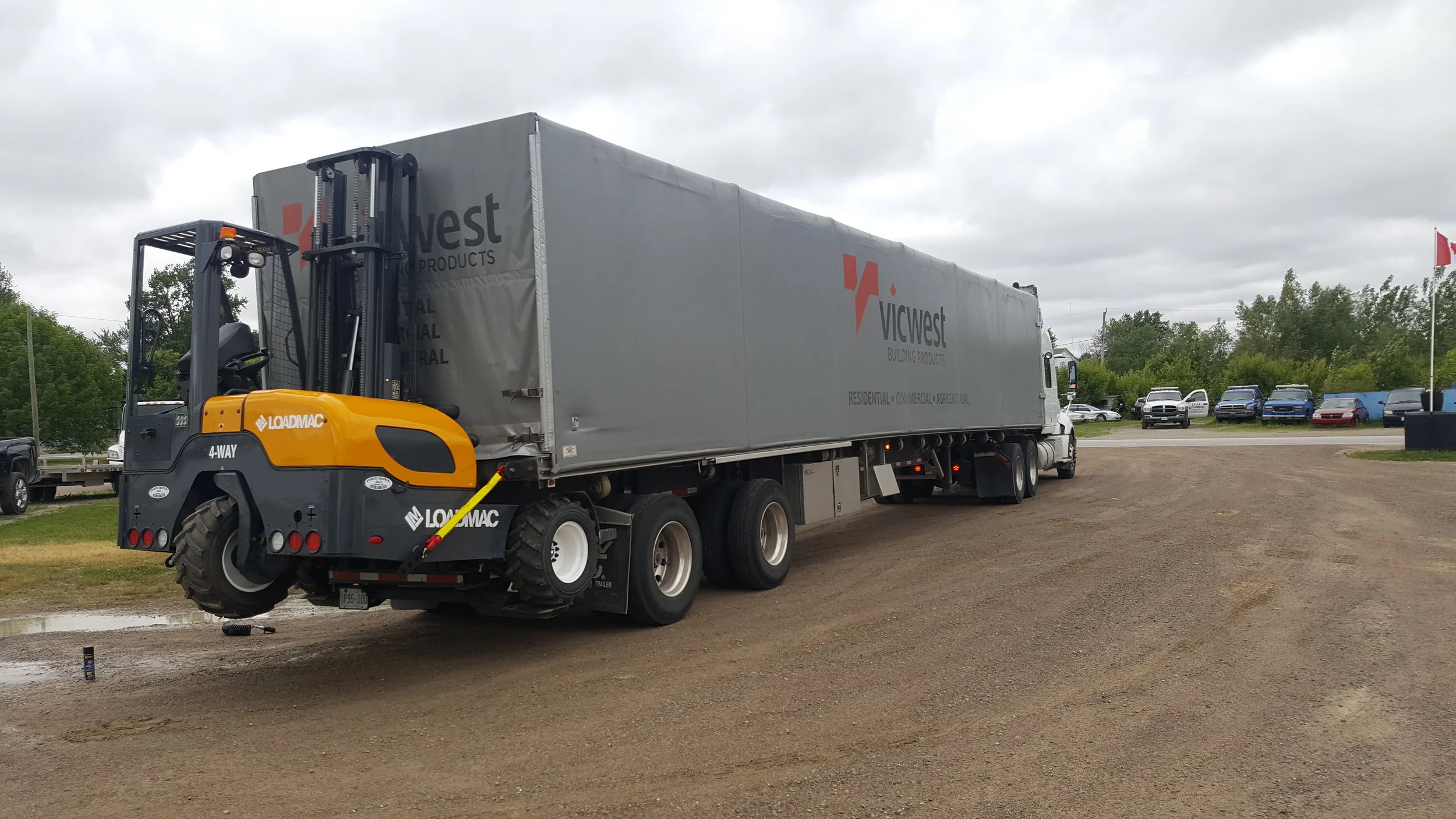 Seven Loadmac 825 for Canadian Vicwest Building Products
