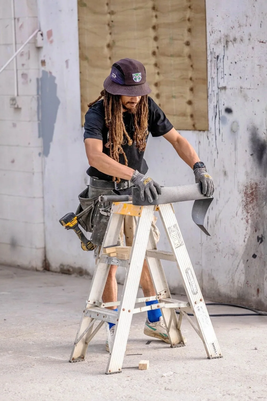 Qualified builder carrying out construction work at a Norsewood Builders project in Hamilton