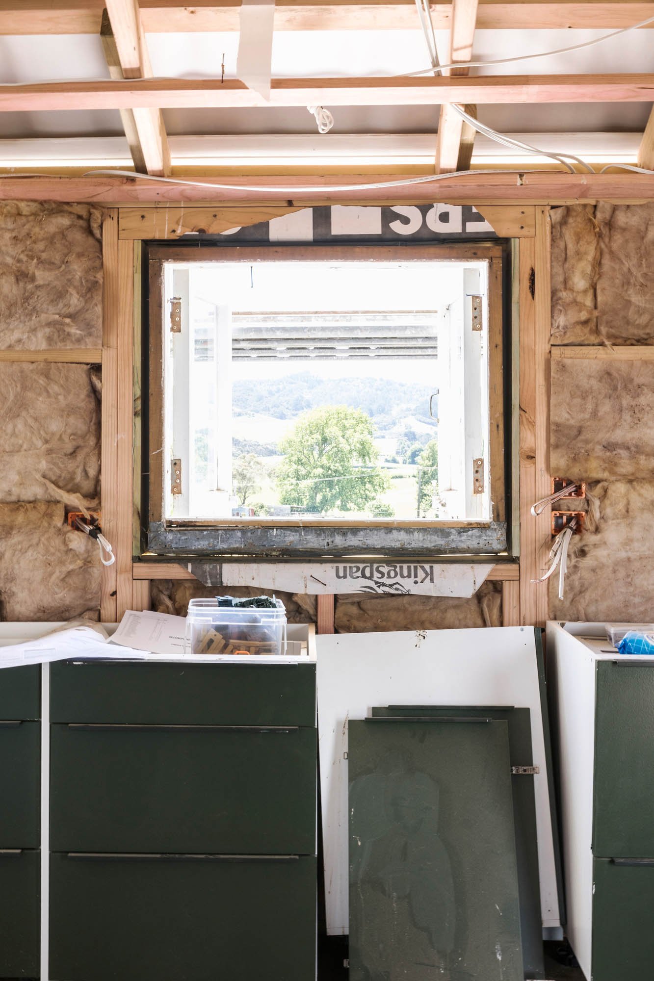 Full kitchen renovation on a rural property by Norsewood Builders in Morrinsville