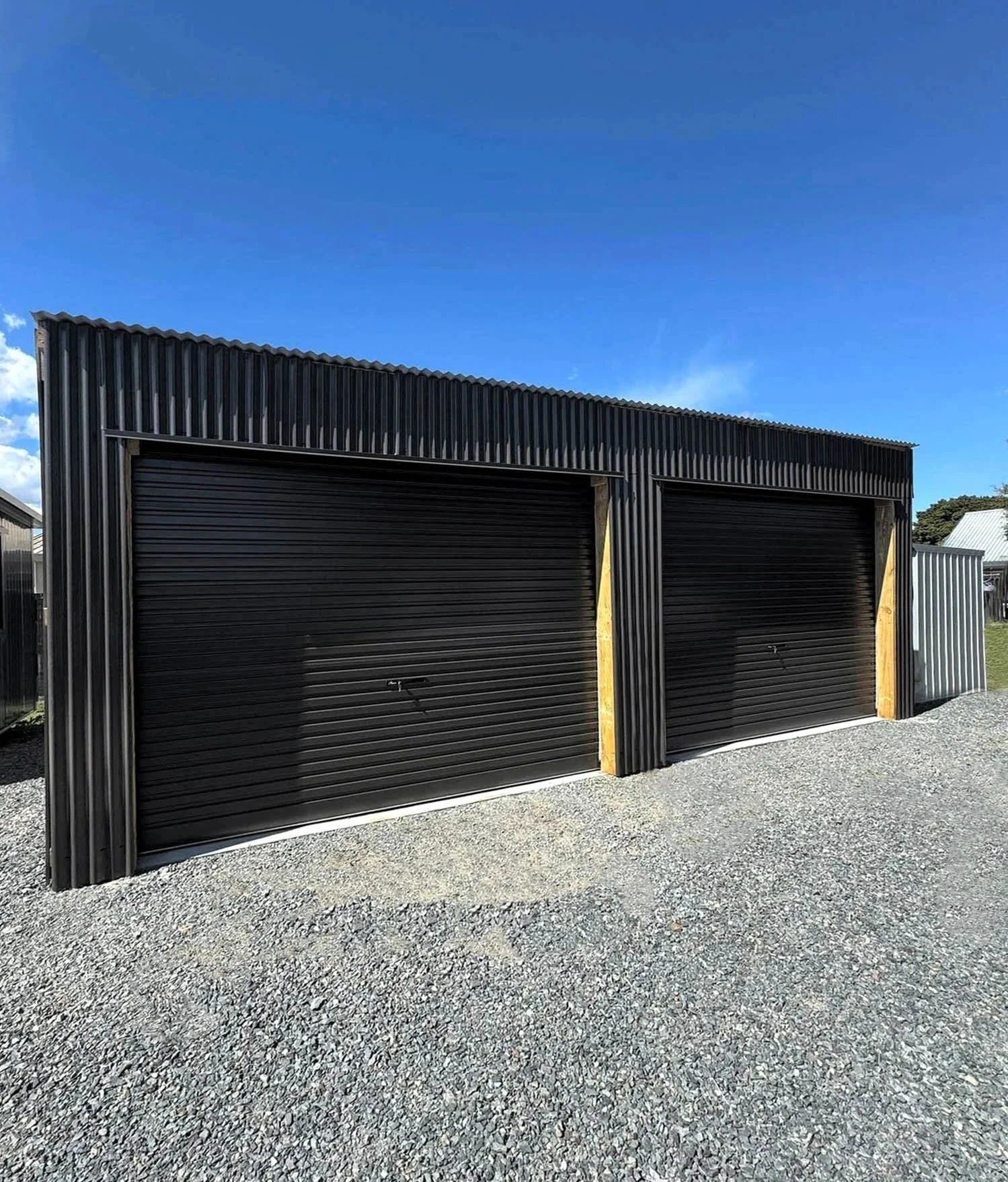 Brand new rural shed project completed by Norsewood Builders in Waikato