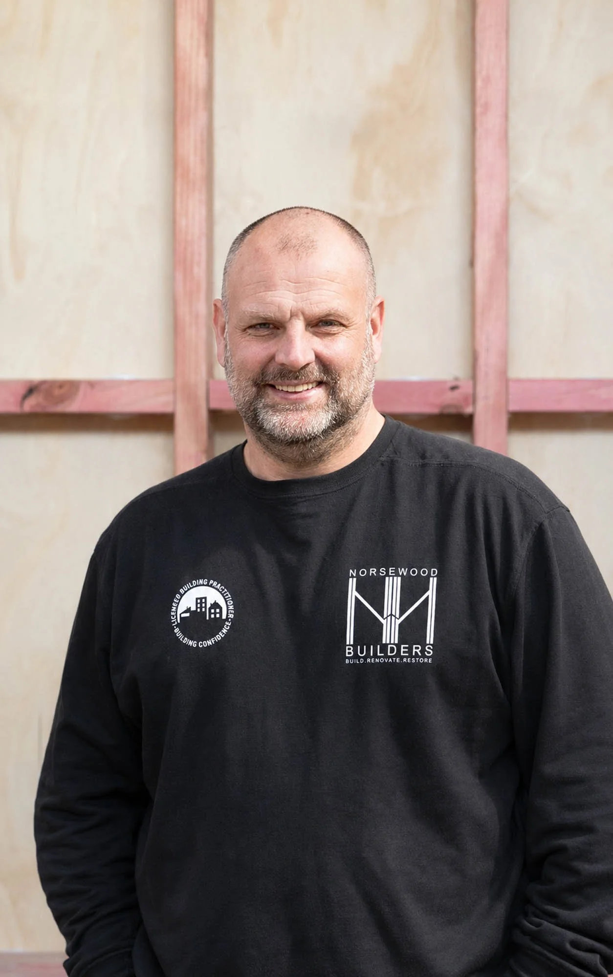 Headshot of Mark, contracted qualified builder at Norsewood Builders