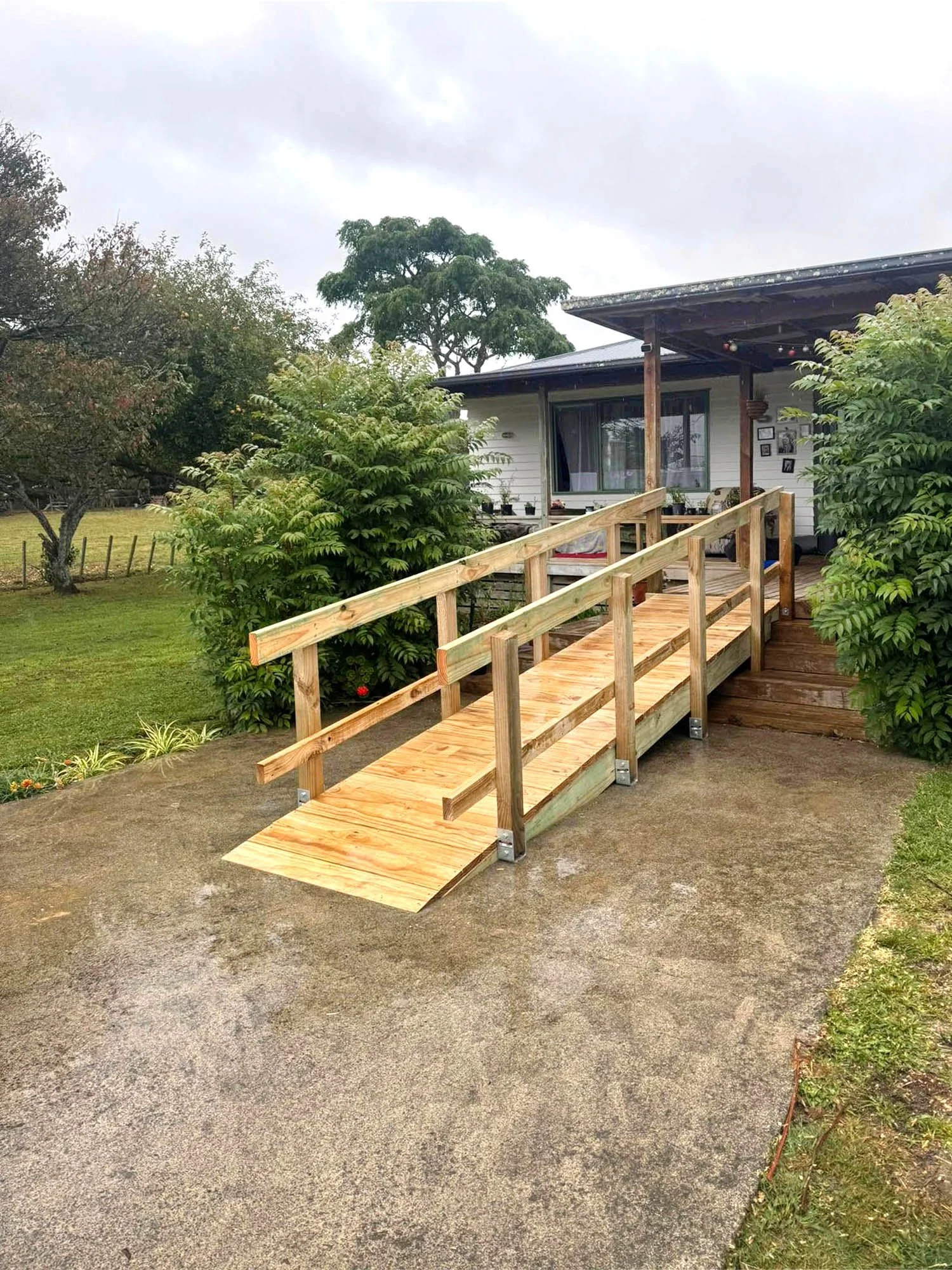 Accessibility Ramp Project, completed accessibility ramp installation by Norsewood Builders