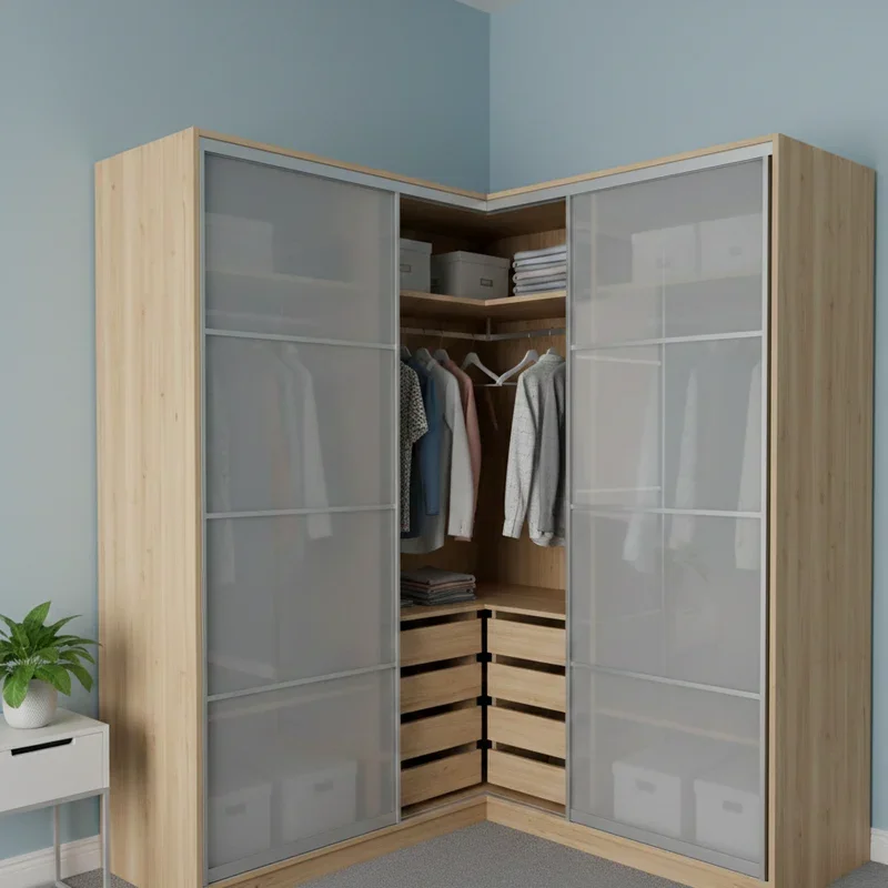 Corner Wardrobe Ideas for Small Bedroom