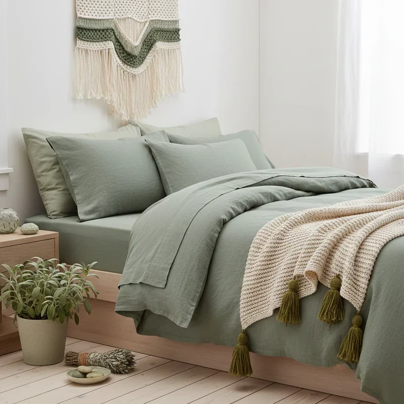 Sage Green Bedding Ideas