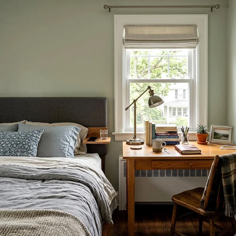 Desk Next to Bed Ideas