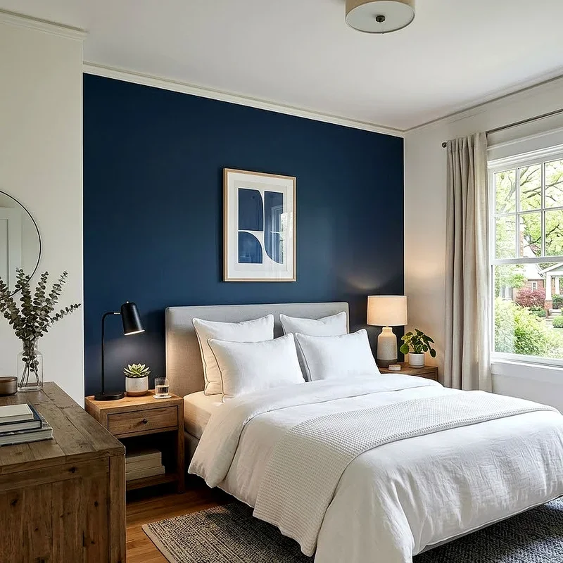 Modern Blue and White Bedroom Ideas