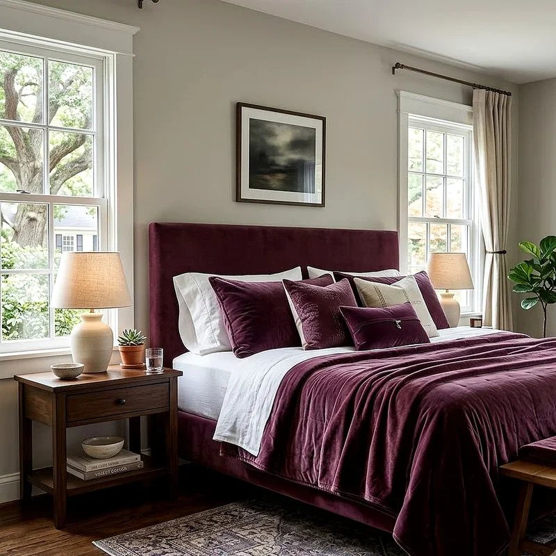 Plum Bedroom Ideas