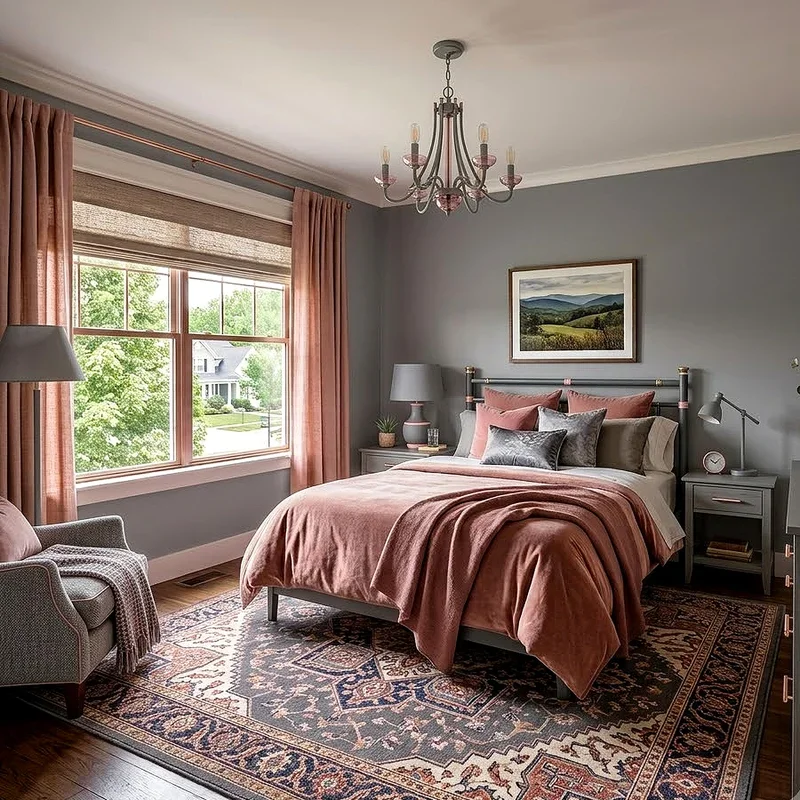 Pink and Gray Bedroom Ideas