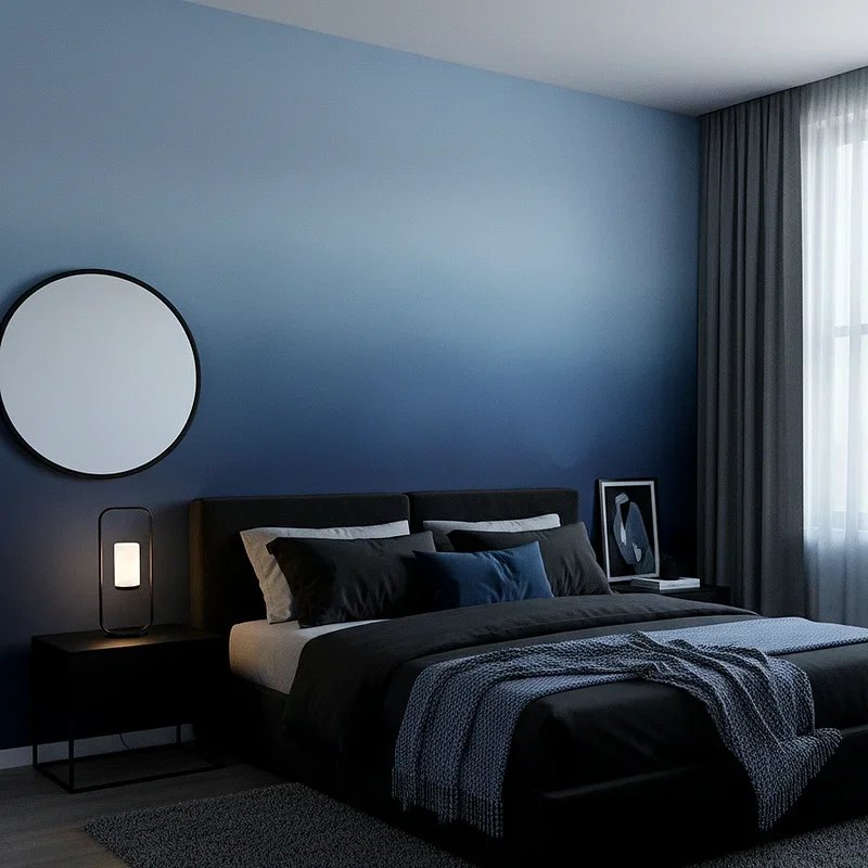 Black and Blue Bedroom Ideas