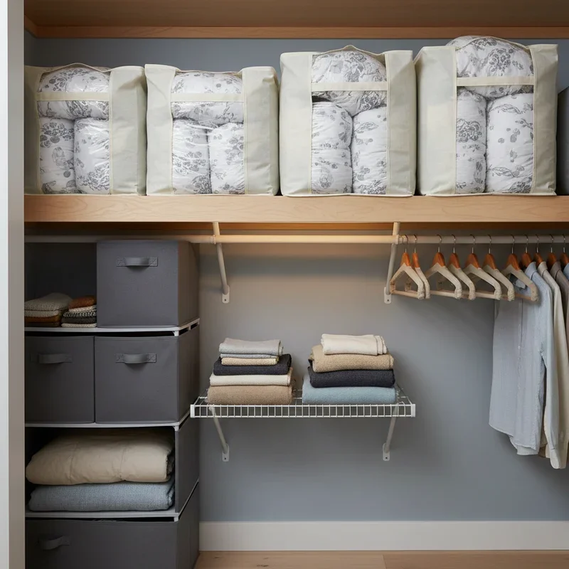 Comforter Storage Ideas