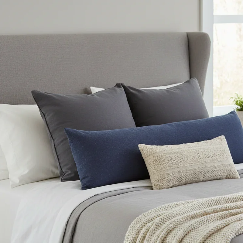 Bed Pillow Arrangement Ideas