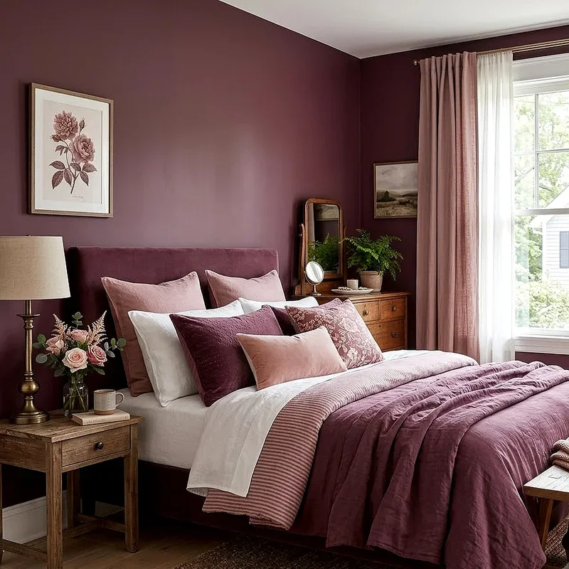 Plum Bedroom Ideas