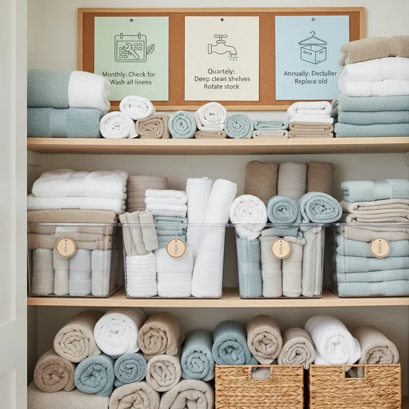 Linen Closet Organization Ideas