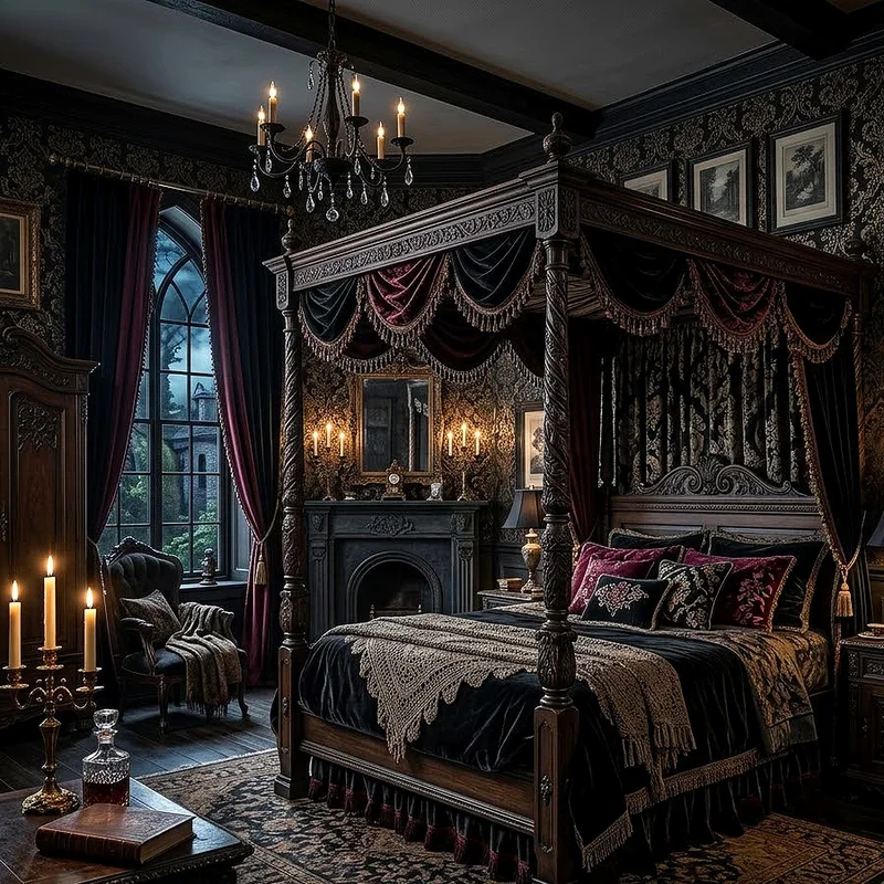 Victorian Gothic Bedroom Ideas