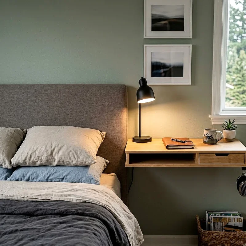 Desk Next to Bed Ideas
