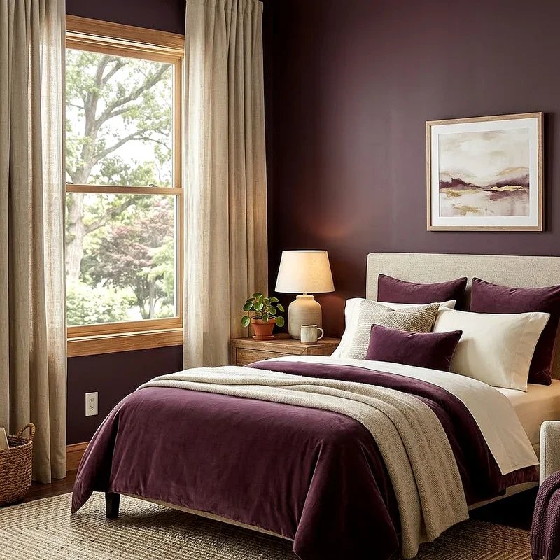 Plum Bedroom Ideas