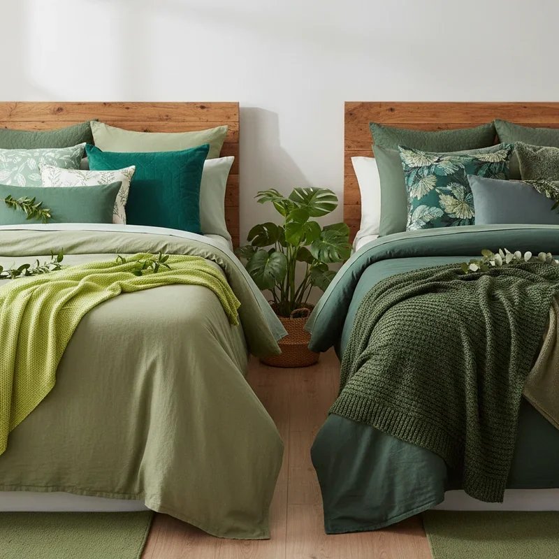 Green Bedding Ideas