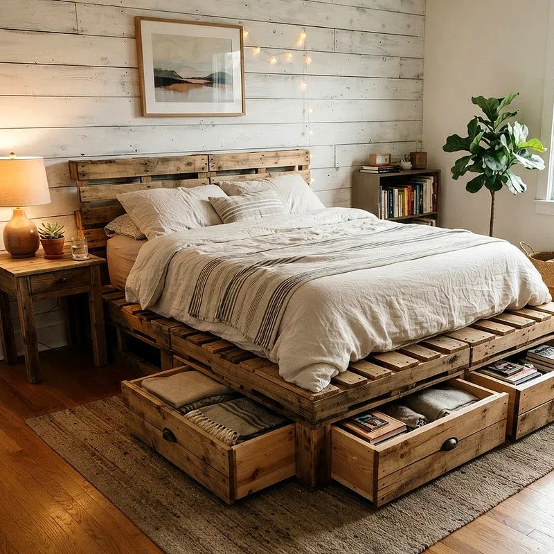 DIY Pallet Bed Frame Ideas