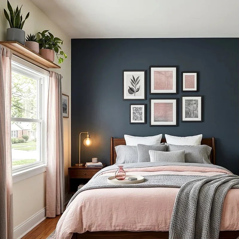 Pink and Gray Bedroom Ideas