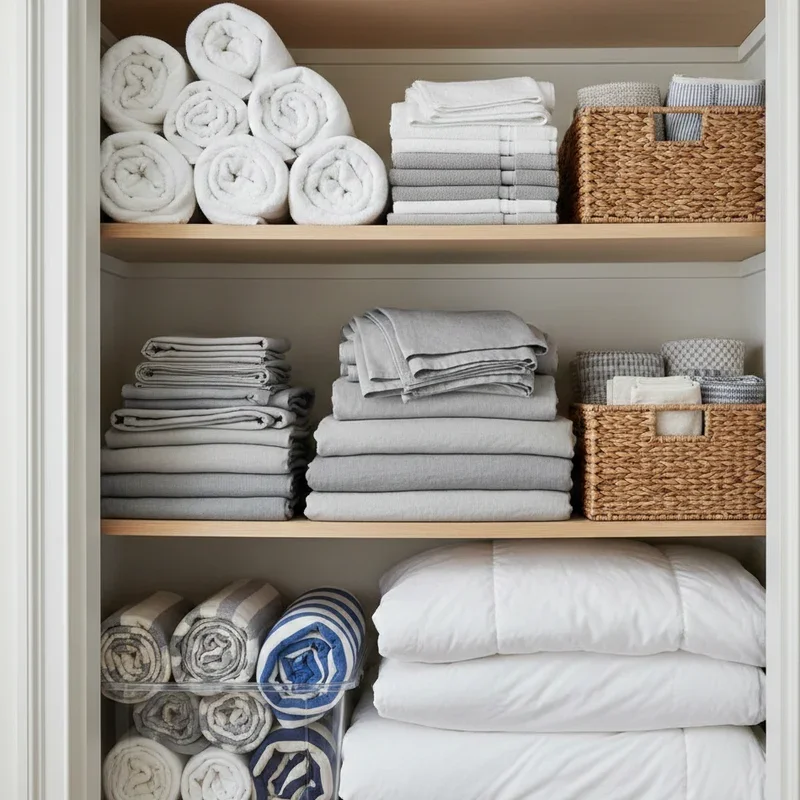 Linen Closet Organization Ideas