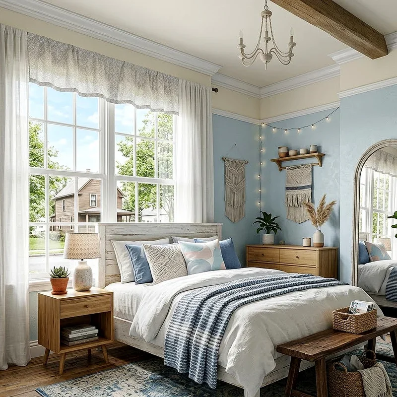Modern Blue and White Bedroom Ideas
