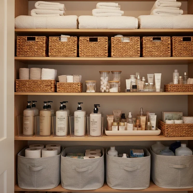 Linen Closet Organization Ideas