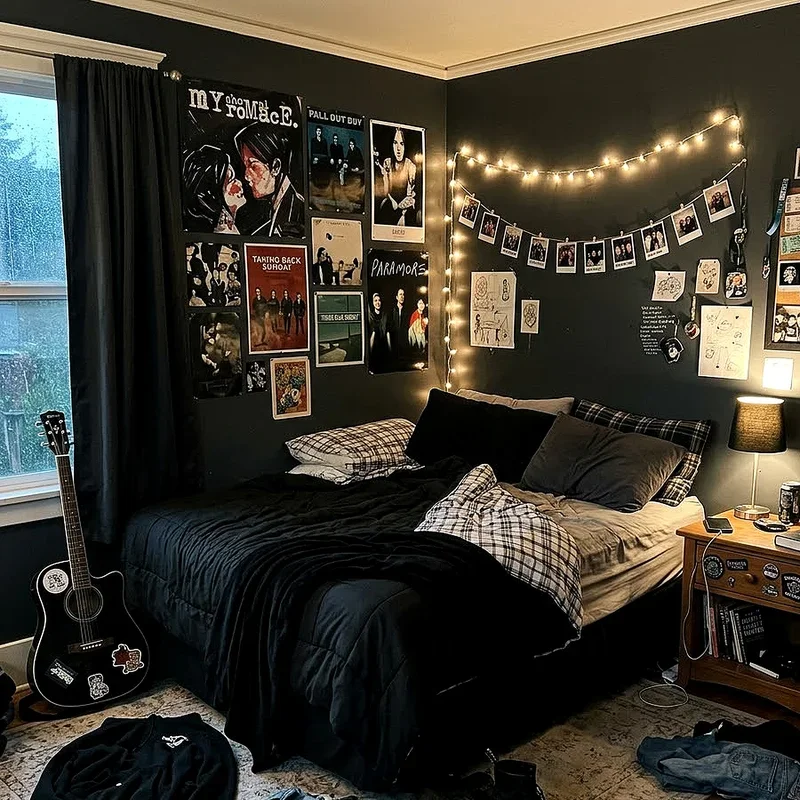 14 Emo Bedroom Ideas to Create a Dark Cozy Vibe
