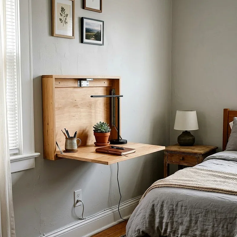Desk Next to Bed Ideas