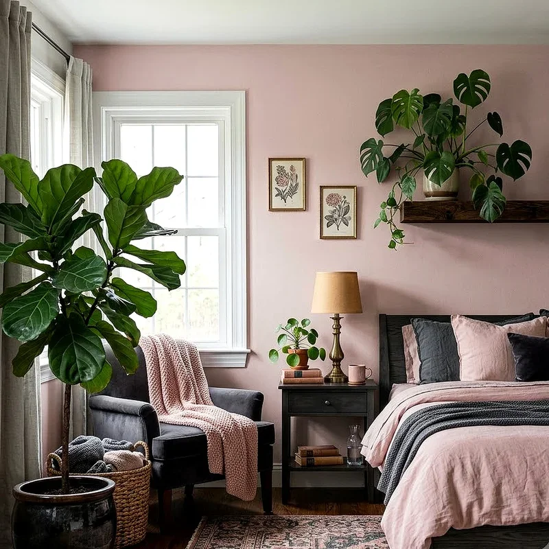 Pink and Gray Bedroom Ideas