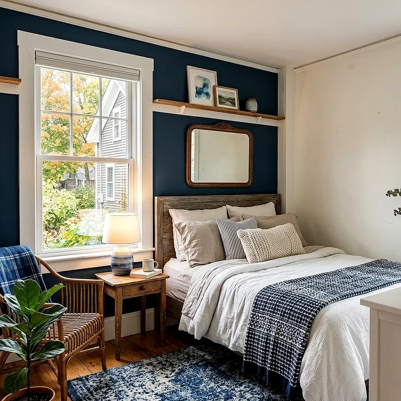 Modern Blue and White Bedroom Ideas