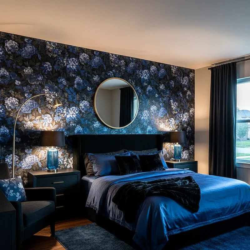 Black and Blue Bedroom Ideas