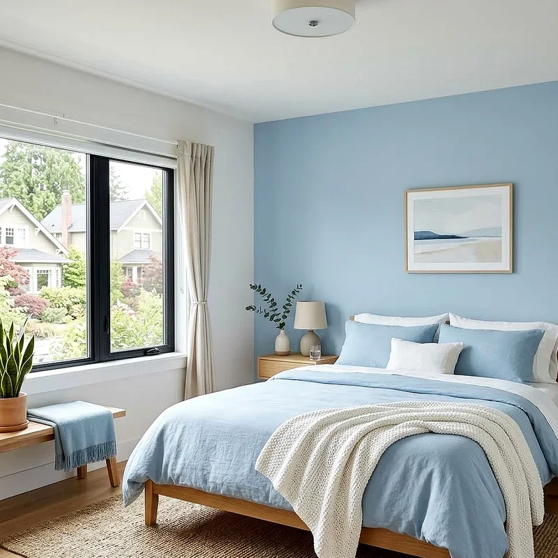 Modern Blue and White Bedroom Ideas