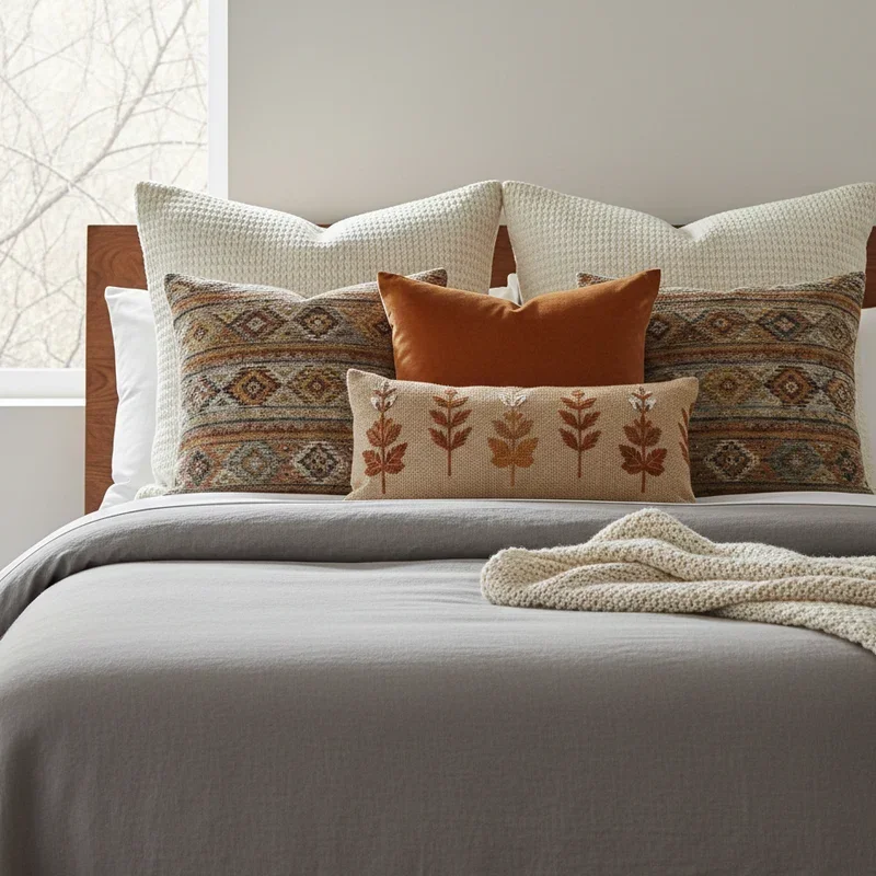 Bed Pillow Arrangement Ideas