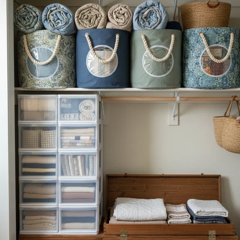 Comforter Storage Ideas