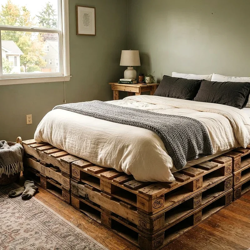 DIY Pallet Bed Frame Ideas
