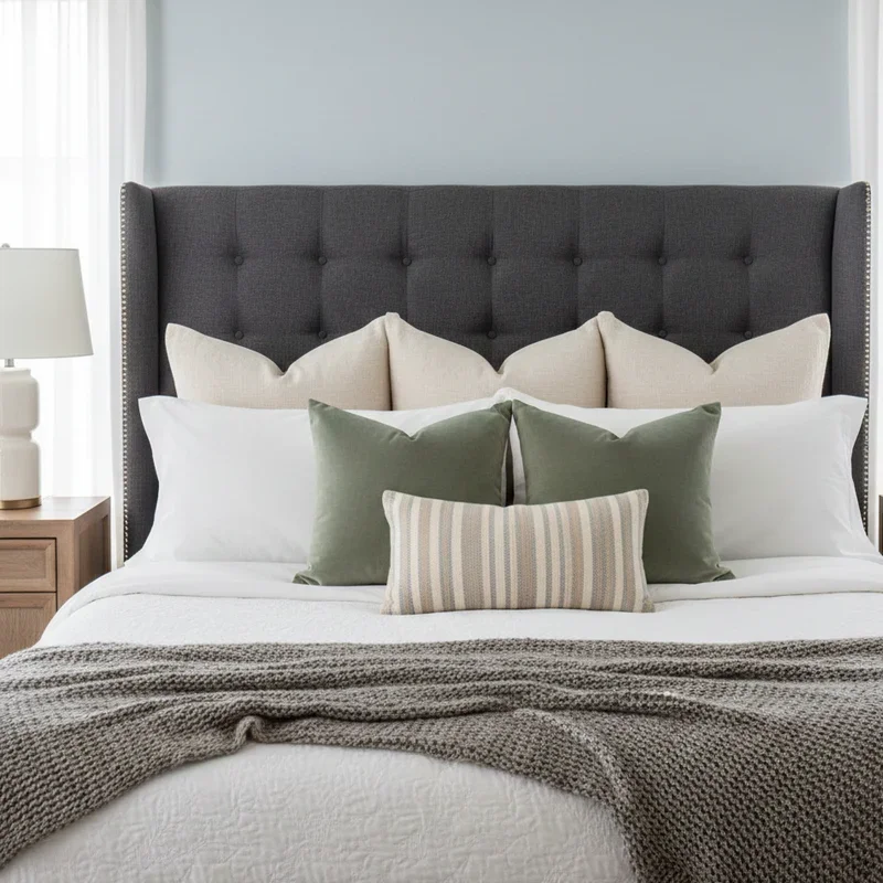 Bed Pillow Arrangement Ideas