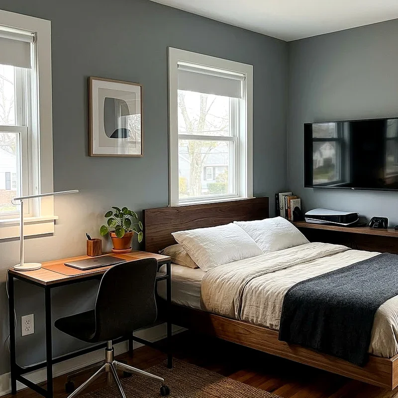 Desk Next to Bed Ideas