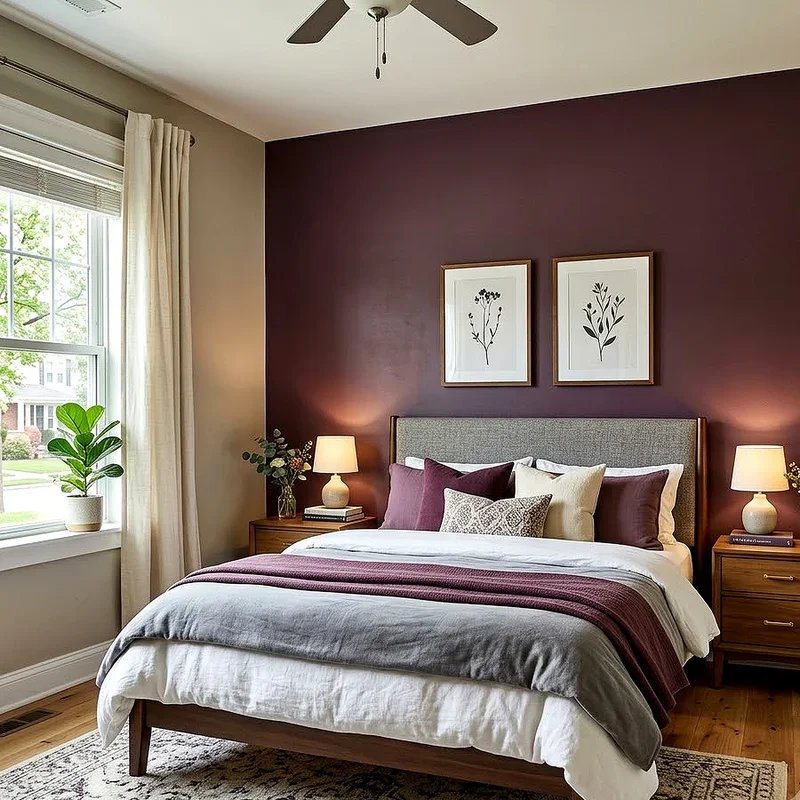 Plum Bedroom Ideas