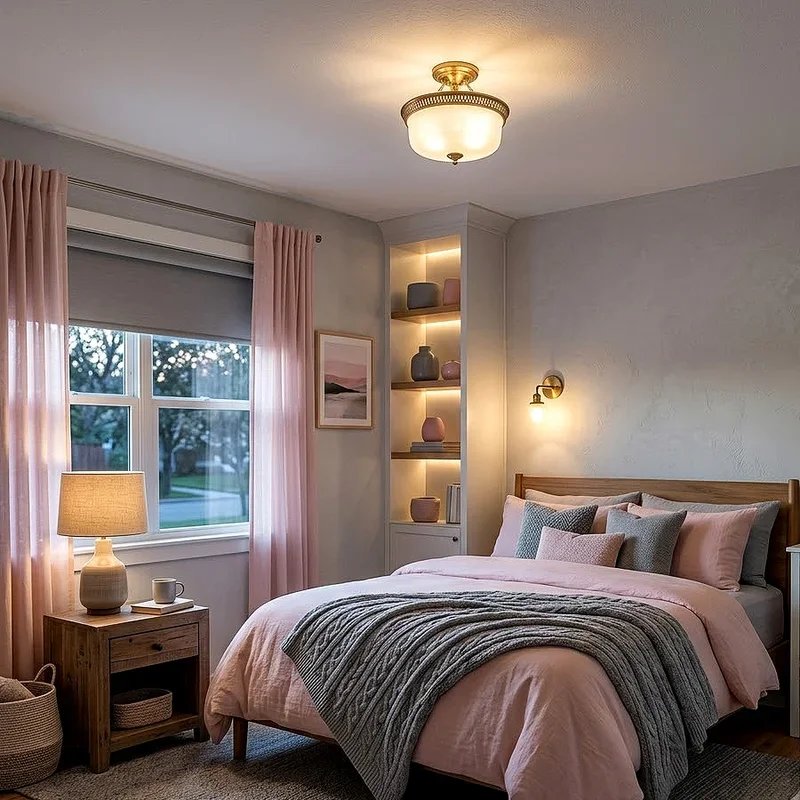Pink and Gray Bedroom Ideas