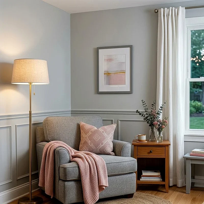 Pink and Gray Bedroom Ideas