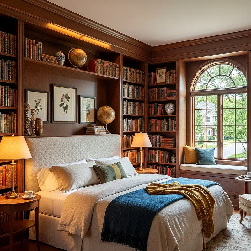 15 Library Bedroom Ideas for Cozy Book-Lover Spaces