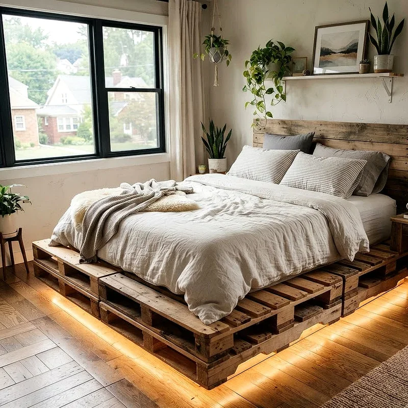 DIY Pallet Bed Frame Ideas