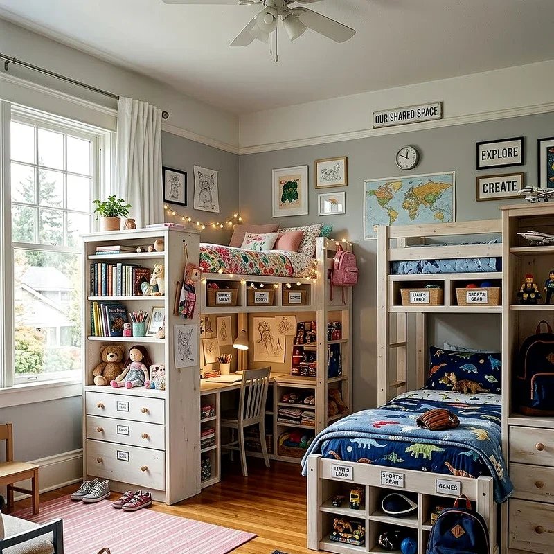 Boy and Girl Shared Bedroom Ideas