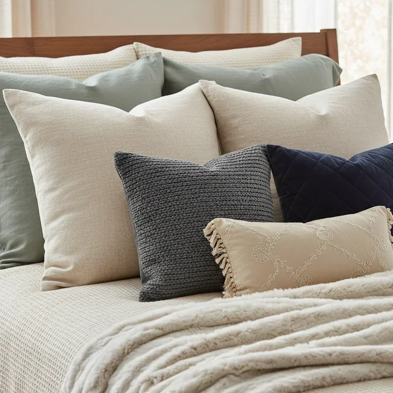 Bed Pillow Arrangement Ideas