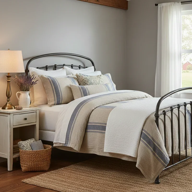 Farmhouse Bedding Ideas