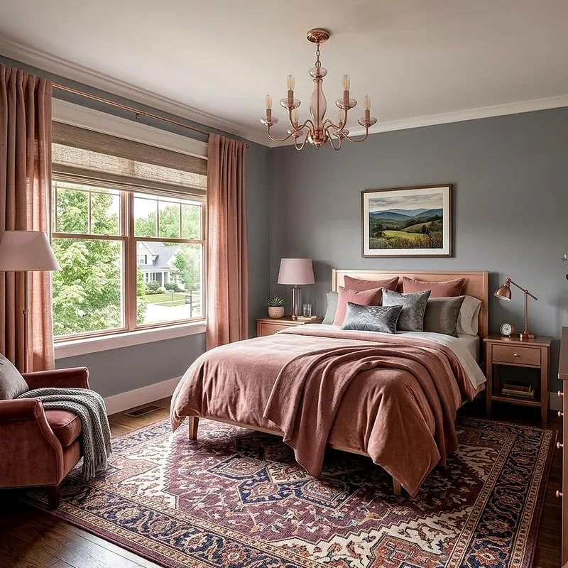 Pink and Gray Bedroom Ideas